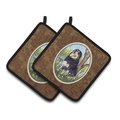 Carolines Treasures Tibetan Mastiff Pair of Pot Holders, 7.5 x 3 x 7.5 in. SS8106PTHD